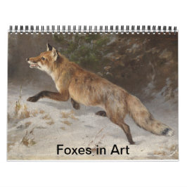 Calendario Foxes en el arte