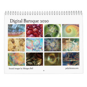Calendario fractal digital barroco 2020