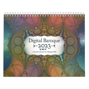 Calendario fractal digital barroco 2023