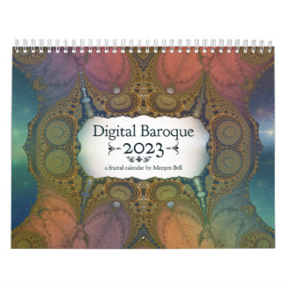 Calendario fractal digital barroco 2023