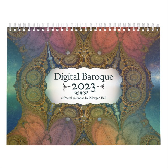 Calendario fractal digital barroco 2023 (Tapa)