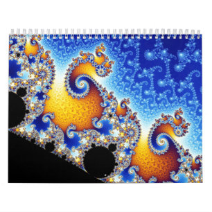 Calendario Fractal espiral doble por satélite determinado de