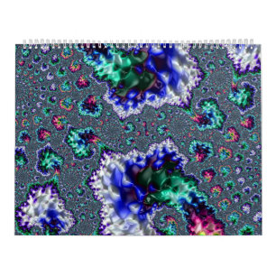 Calendario Fractal psicodélico