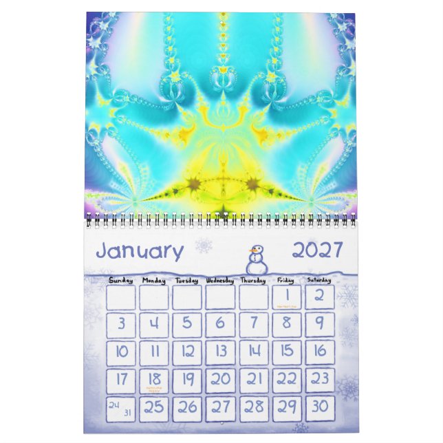 Calendario Fractales 2011-2012 (Jan 2027)