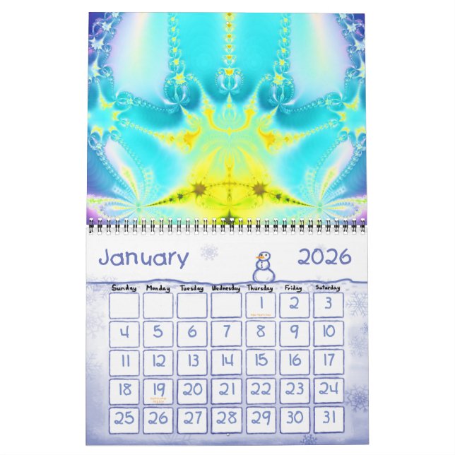 Calendario Fractales 2011-2012 (Jan 2026)