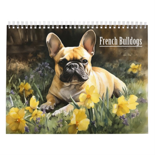 Calendario francés de Bulldoges, cualquier año (Tapa)
