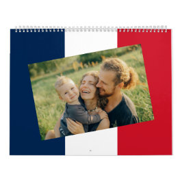 Calendario Francia | Añadir tu foto bandera francesa 2026