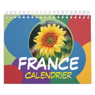 Calendario Francia con Días Festivos   Pared 2026