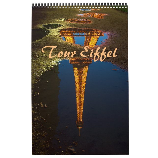 Calendario Francia TOUR EIFFEL Paris - (Tapa)