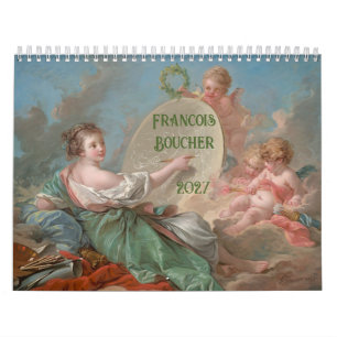 Calendario Francois Boucher Arte de Pintura Rococó 2027