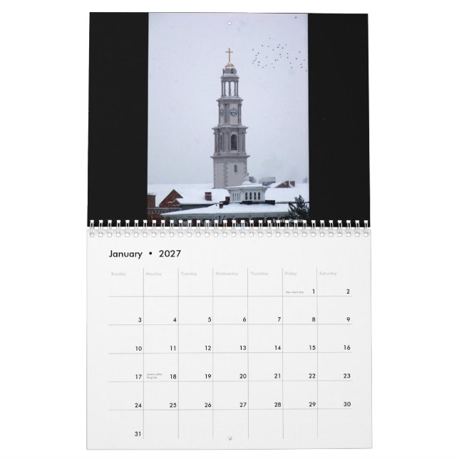 Calendario Frederick, Maryland 2012 (Jan 2027)
