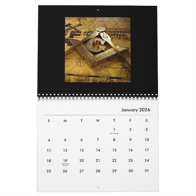 Calendario Freemason (Jan 2026)