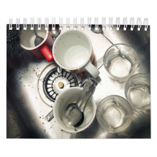Calendario Fregadero de cocina sucio