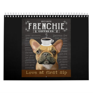 Calendario French Bulldog Coffee