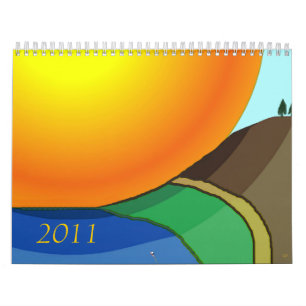 Calendario fresco de 2011 paisajes de la edición