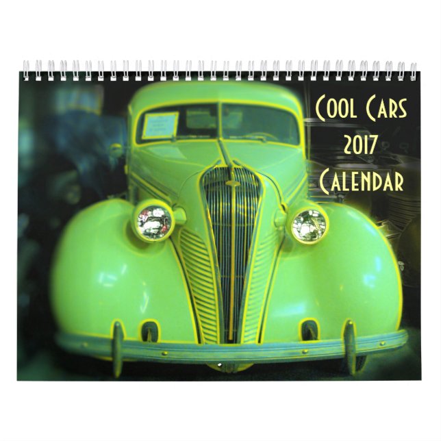 Calendario fresco de los coches 2017 (Tapa)