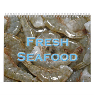 Calendario fresco de los mariscos
