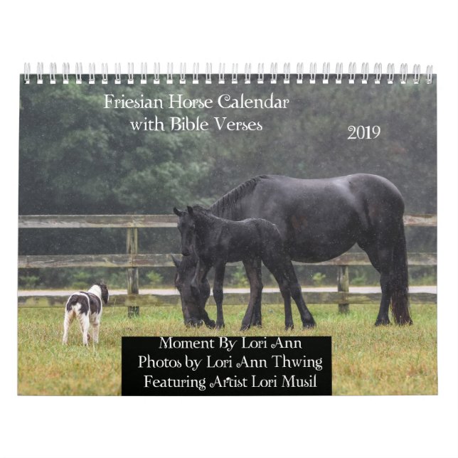 Calendario frisio del caballo con versos de la (Tapa)