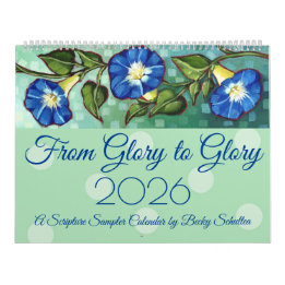 Calendario "From Glory to Glory" 2026 Scripture Calendar