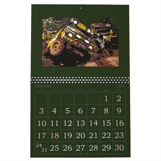 CALENDARIO FUERA DE CARRETERA DE 2021 (Jan 2027)