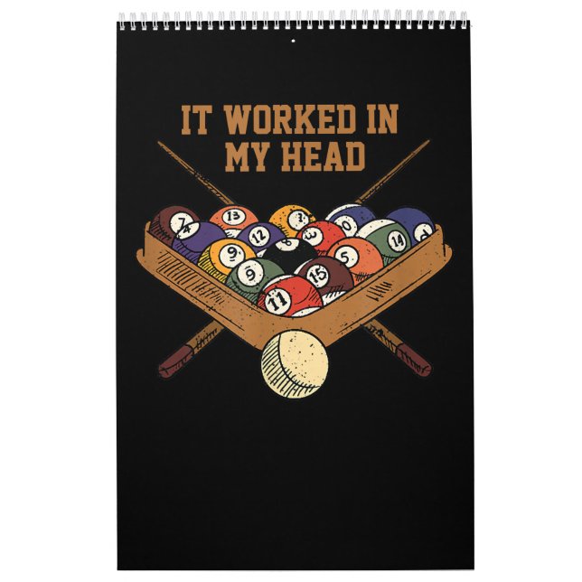 Calendario Funcionó En Mi Cabeza Billiards Gift 8-Ball Pool (Tapa)