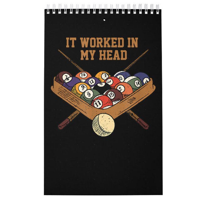 Calendario Funcionó En Mi Cabeza Billiards Gift 8-Ball Pool (Tapa)