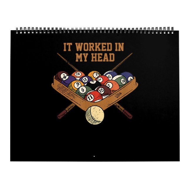 Calendario Funcionó En Mi Cabeza Billiards Gift 8-Ball Pool (Tapa)