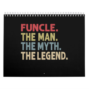 Calendario Funcle el hombre el mito la leyenda cómico