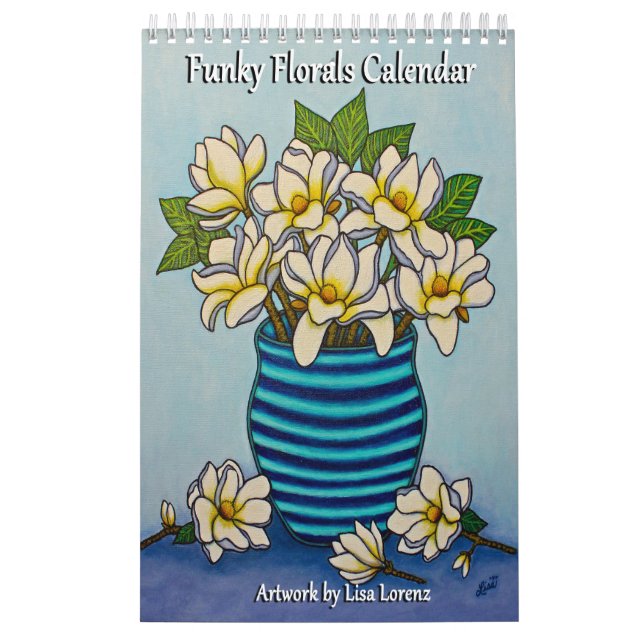 Calendario Funky Florals Single Pg Calendar de Lisa Lorenz (Tapa)