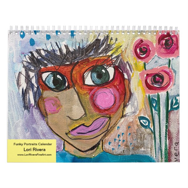 Calendario Funky Portraits Calendar by Artist Lori Rivera (Tapa)