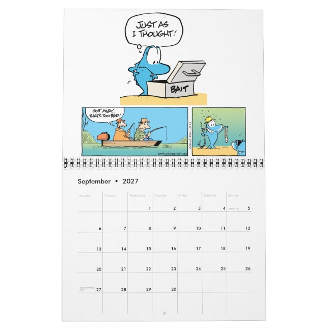 Calendario Funny Animal Personalizado Calendar (Sep 2027)