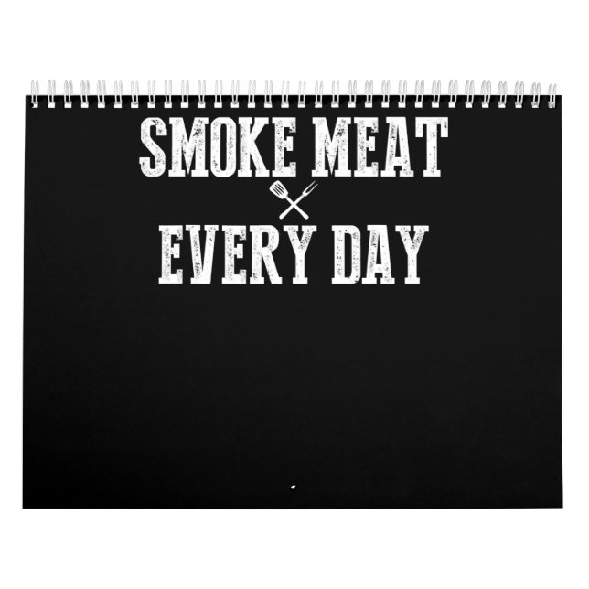 Calendario Funny Bbq Smoker Accesorio Pitmaster Dad Grilling (Tapa)