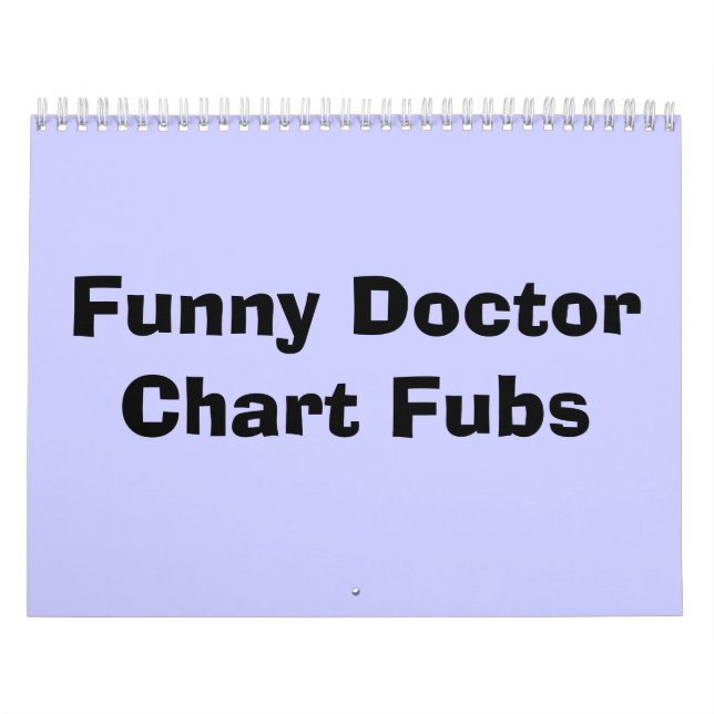 Calendario Funny DoctorChart Fubs (Tapa)
