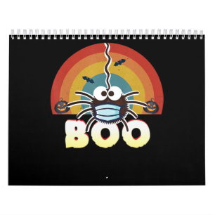 Calendario Funny Halloween Costume Spider con mascara Boo