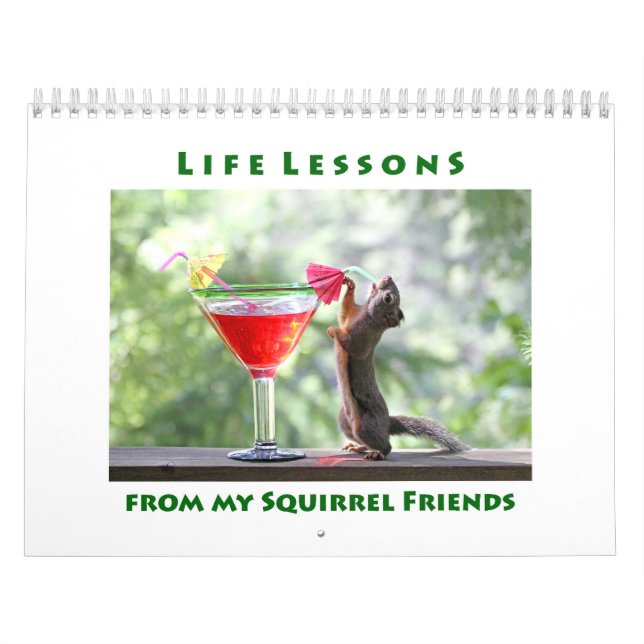 Calendario Funny Squirrels Wall Calendar (Tapa)