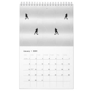 Calendario futbolistas de una sola página de SmallCalendar, b