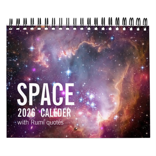 Calendario Galaxy Astronomy Universe Rumi Quotes Calender (Tapa)