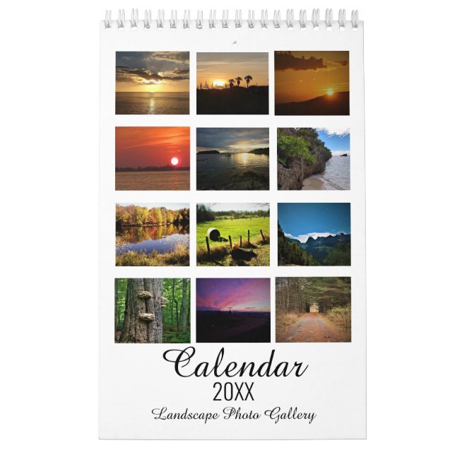 Calendario Galería fotográfica panorámica (Tapa)