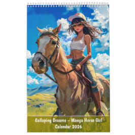 Calendario Galloping Dreams – Manga Horse Girl Calendar 2026