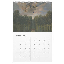 Calendario Gardens of Versailles - los jardines de Versailles