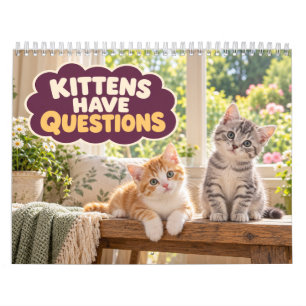 Calendario Gatitos Divertidos Tienen Preguntas