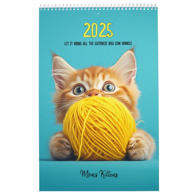 Calendario Gatitos jugando con bolas de lana (Tapa)