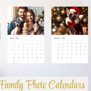 Calendario Gatitos Sphynx Foto Personalizada de Mascotas Fami