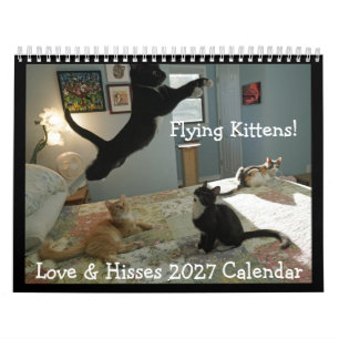 Calendario ¡Gatitos Voladores! - Amor y Siseos 2027