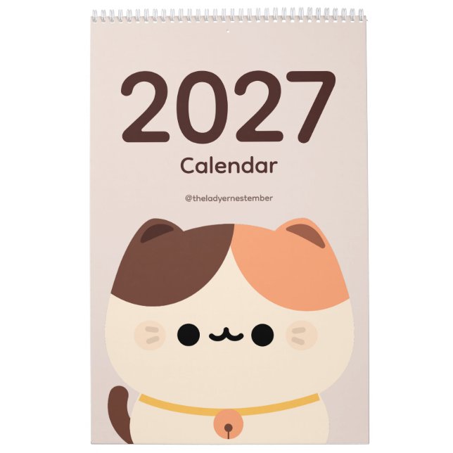 Calendario Gato 2027 (Tapa)
