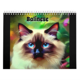 Calendario Gato balinés
