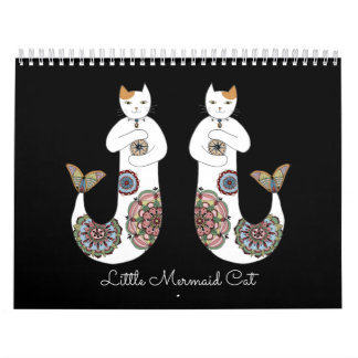 Calendario Gato de little mermaid