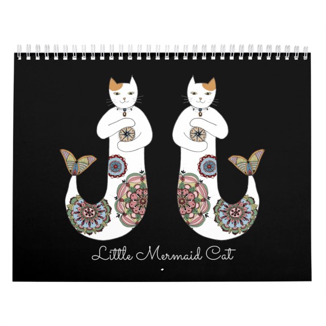 Calendario Gato de little mermaid (Tapa)