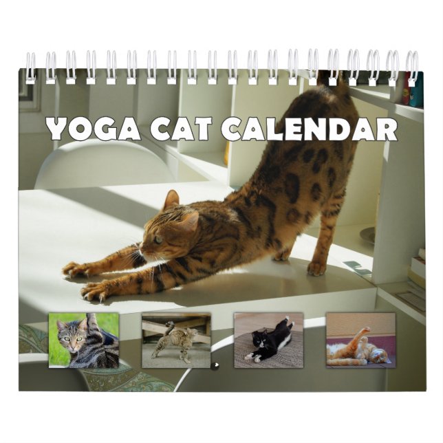 Calendario Gato de yoga (Tapa)