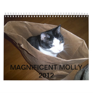 Calendario Gato "Molly " del smoking